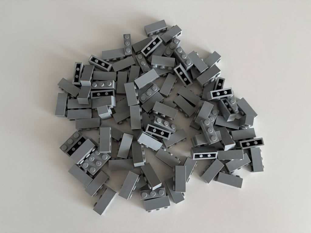 Lego steen 1x3 Lichtgrijs - 100 stuks - Nieuw, Overige thema's, Lego, Nieuw, Ophalen of Verzenden