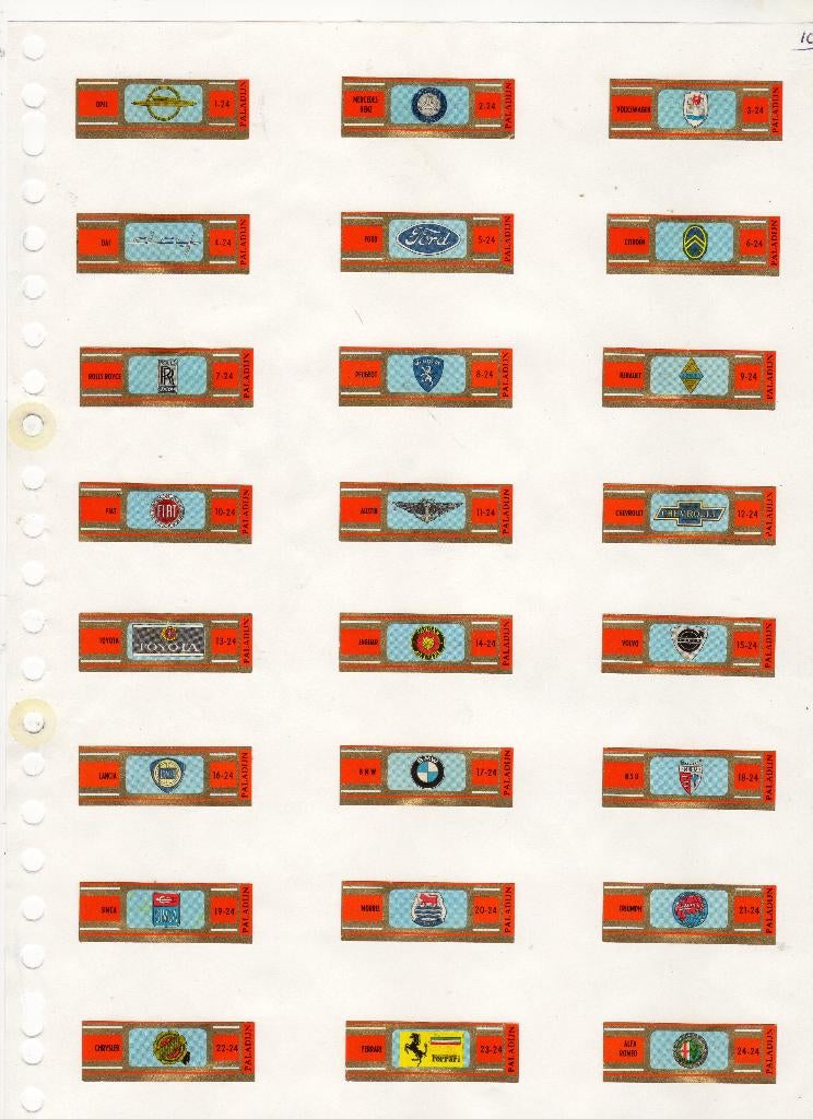 Paladijn  RH  Automerken  oranje, Verzamelen, Rookartikelen, Aanstekers en Luciferdoosjes, Verzenden, Zo goed als nieuw, Sigarenbandjes
