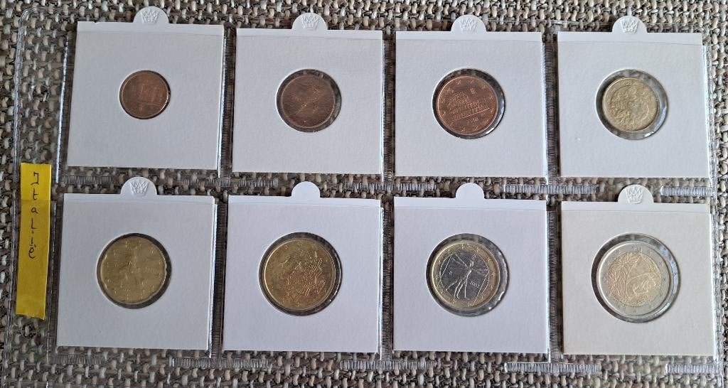Italië: set munten 2002, Postzegels en Munten, Munten | Europa | Euromunten, Ophalen of Verzenden, Italië, Overige waardes, Setje