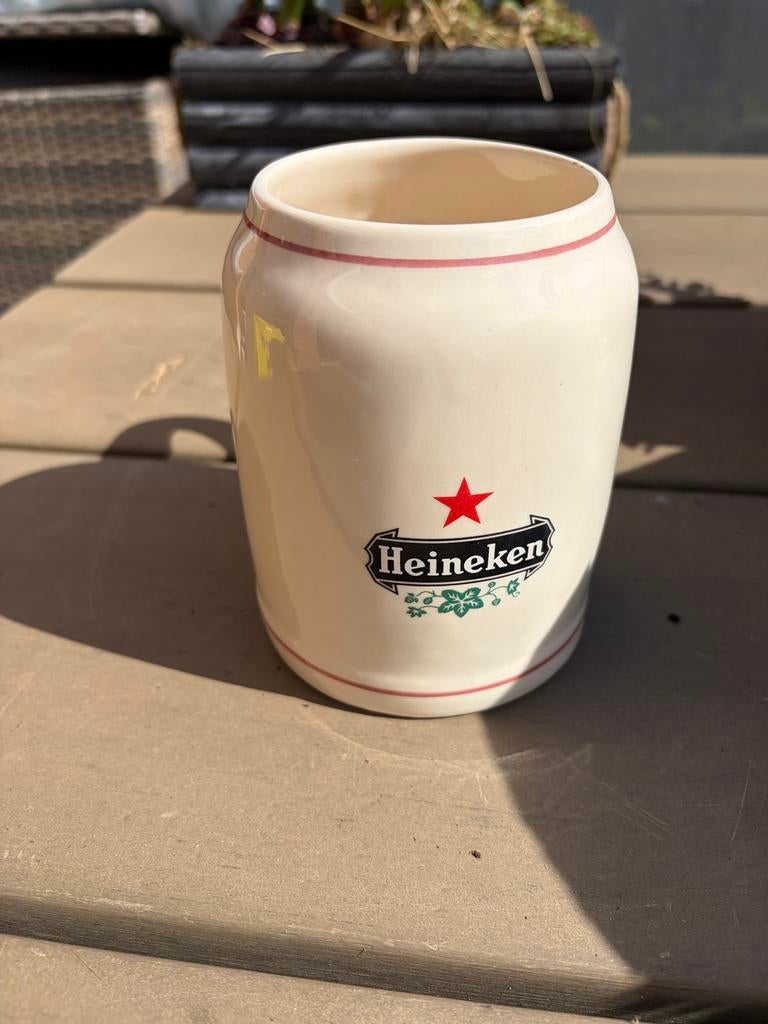 Prachtige porseleinen bierpul pul van Heineken, Ophalen