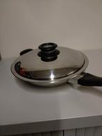 RVS AMC WOKpan met deksel - voor gasgebruik, Gebruikt, Onbekend, Ophalen of Verzenden, Rvs