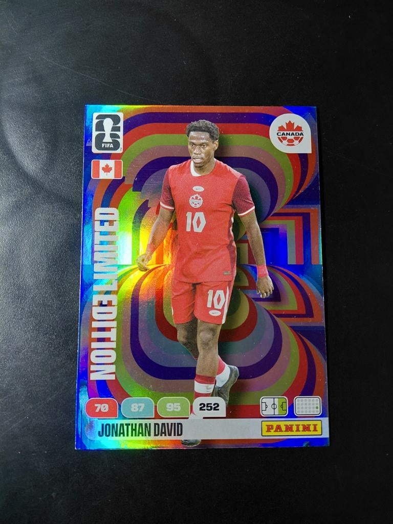 Jonathan david (xxl limited edition) panini wk 2026, Ophalen of Verzenden, Nieuw, Buitenlandse clubs, Poster, Plaatje of Sticker
