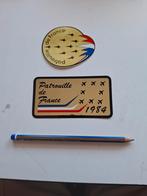 2 stickers Patrouille de France 1984, Ophalen of Verzenden, Luchtmacht, Nederland, Embleem of Badge