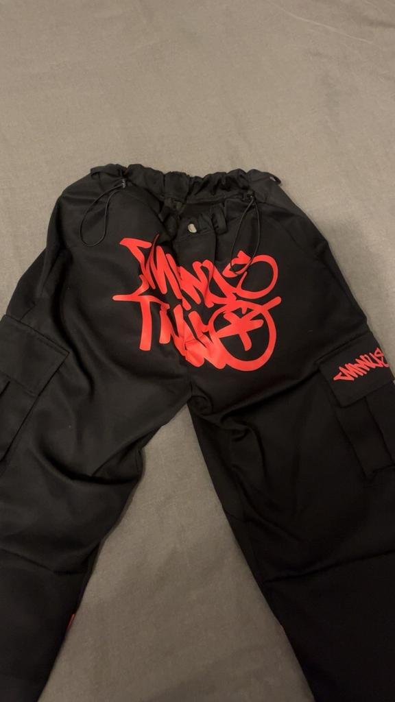 Minus two cargo red broek, Kleding | Dames, Zwart, Ophalen of Verzenden, Zo goed als nieuw, Maat 36 (S)