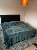 Prachtig groen Optidee kasjmier dekbed, Ophalen of Verzenden, Zo goed als nieuw, Tweepersoons, Groen