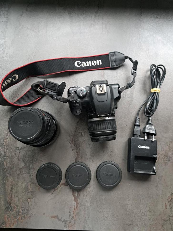 Canon EOS 1000D + macrolens, Audio, Tv en Foto, Fotocamera's Digitaal, Gebruikt, Spiegelreflex, Canon, Ophalen of Verzenden