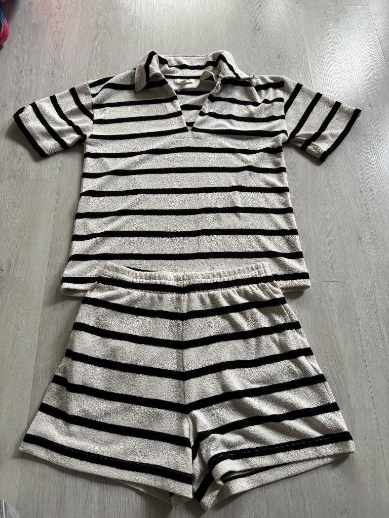 Co ord H&M zomersetje, H&M, Zwart, Ophalen of Verzenden, Zo goed als nieuw