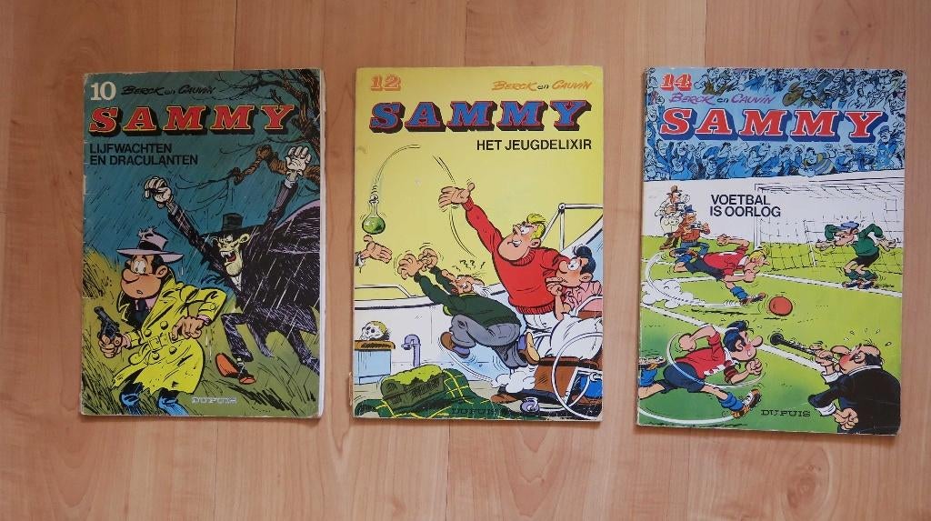 Sammy 3 stripboeken jeugdelixer voetbal Lijfwacht 1978 strip, Boeken, Stripboeken, Gelezen, Ophalen of Verzenden, Dupuis, Meerdere stripboeken