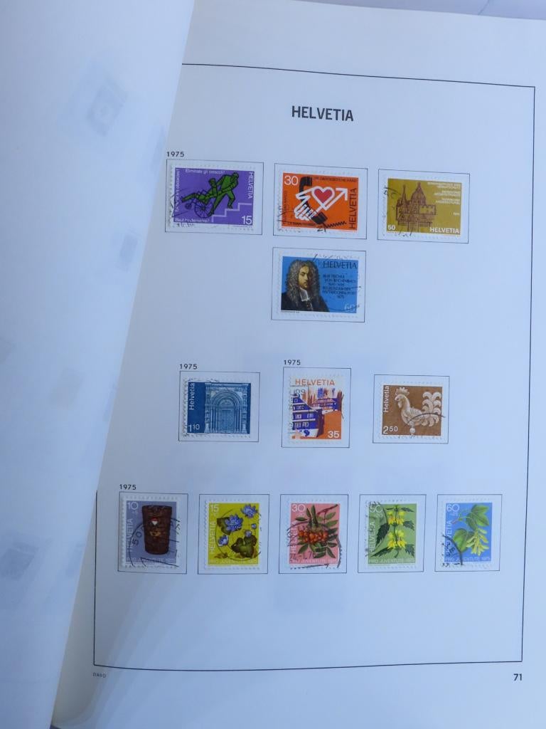 DAVO ZWITSERLAND begin tot 1975 - met zegels - (M26) - 2/2 -, Postzegels en Munten, Postzegels | Volle albums en Verzamelingen