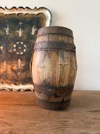 Klein oud eikenhouten tonnetje - decoratief, Antiek en Kunst, Ophalen