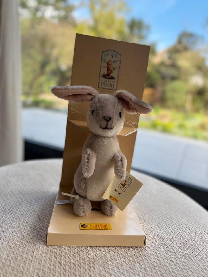 Classic Pooh steiff edition **Rabbit**, Antiek en Kunst, Antiek | Speelgoed, Ophalen of Verzenden