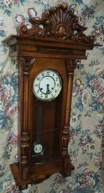 notenhouten wandklok met mooie bimbam slag, Ophalen of Verzenden