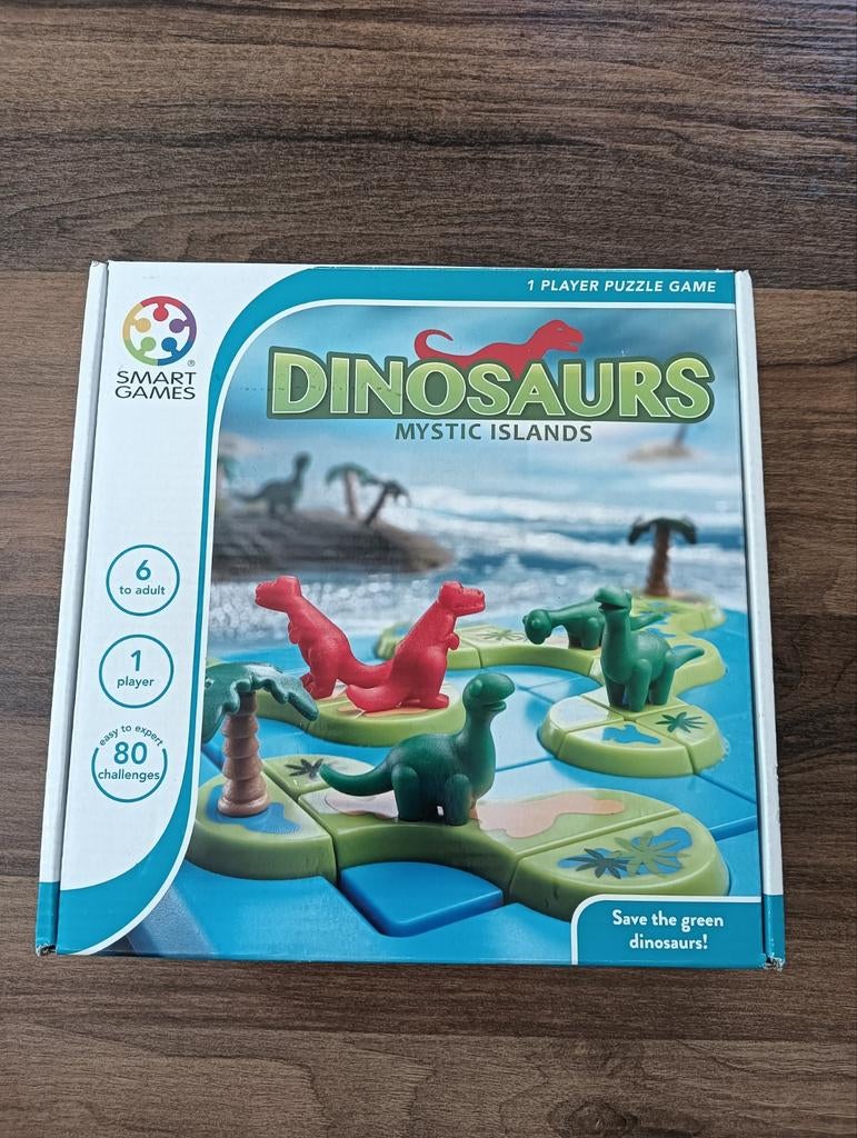 SmartGames Dinosaurs: Mystic Islands - Logica Puzzelspel, Een of twee spelers, SmartGames, Ophalen of Verzenden, Zo goed als nieuw