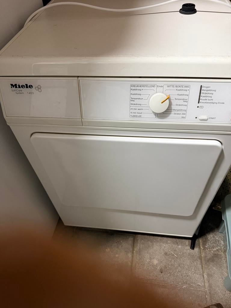 Miele T4123, Witgoed en Apparatuur, Wasdrogers, Ophalen, Zo goed als nieuw, Luchtafvoer, 85 tot 90 cm