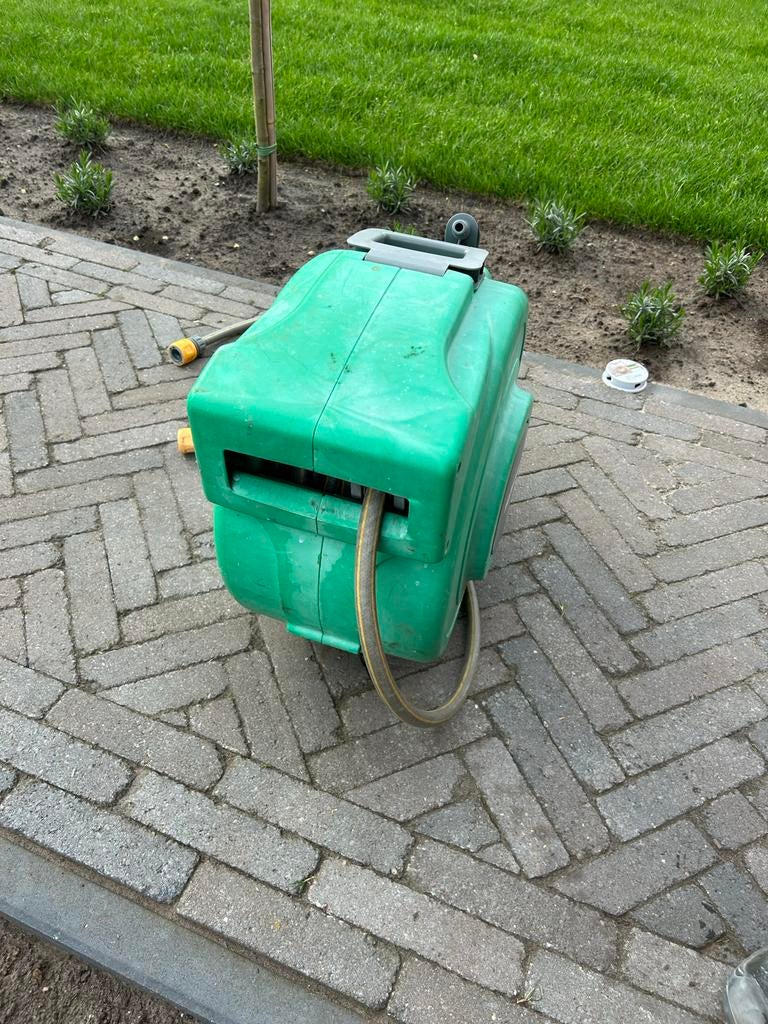Hozelock Tuinslanghaspel 20 meter, Tuin en Terras, Tuinslangen, Gebruikt, Tuinslanghaspel, Ophalen