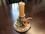 Antieke porseleinen kandelaar 🕯️, Ophalen of Verzenden, Keramiek of Aardewerk