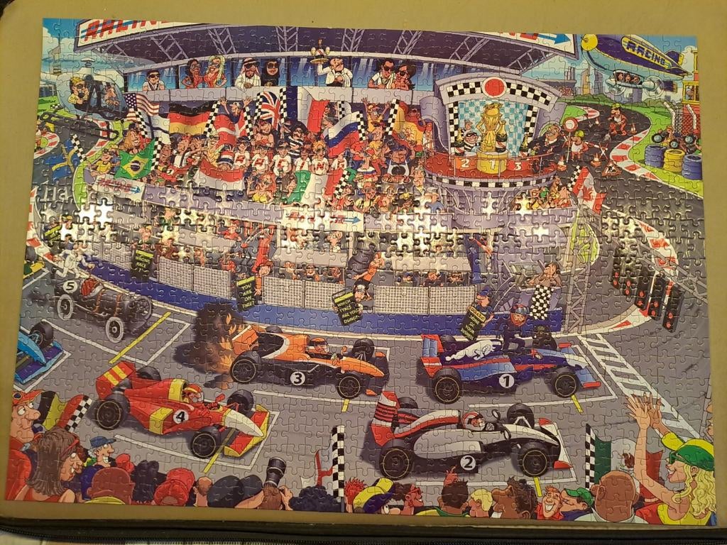 King puzzel race of the day, Ophalen of Verzenden, 500 t/m 1500 stukjes, Zo goed als nieuw