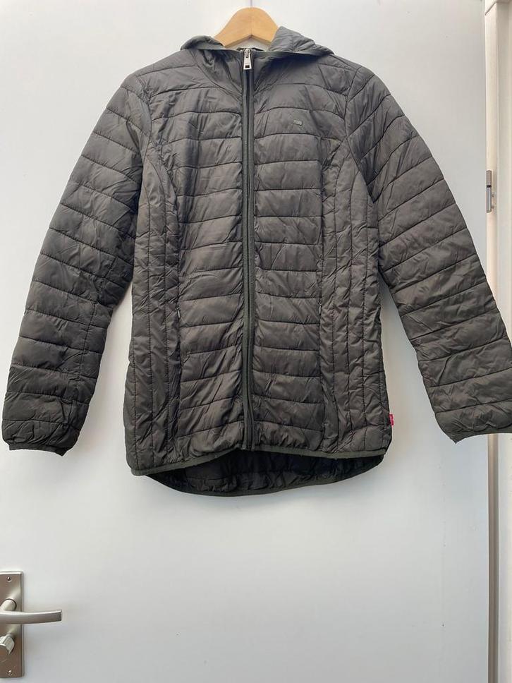 Levi's Packable Puffer Jas - Maat S, Kleding | Dames, Jassen | Zomer, Zo goed als nieuw, Maat 36 (S), Groen, Ophalen of Verzenden
