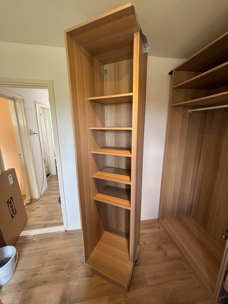 IKEA PAX Hoekelement, 236cm, kleur eiken, Ophalen, Met plank(en), 200 cm of meer, 50 tot 100 cm