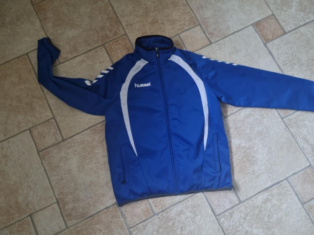 Prachtig blauw hummel sport vest jas 164, Ophalen of Verzenden, Hummel, Jongen, Nieuw
