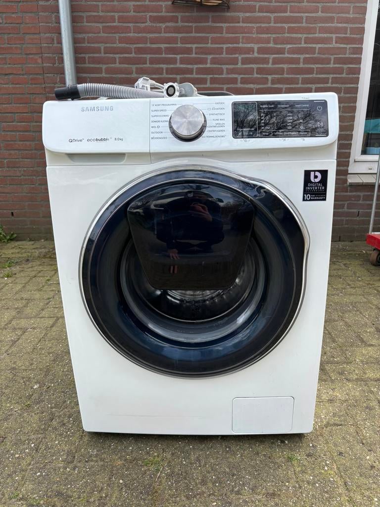 samsung QDrive eco bubbel 8kg, Witgoed en Apparatuur, Wasmachines, Ophalen, 1200 tot 1600 toeren, 8 tot 10 kg, Zo goed als nieuw