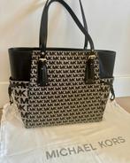 Michael Kors Voyager Tote - Beige/Zwart Jacquard, Ophalen of Verzenden, Nieuw, Beige, Handtas