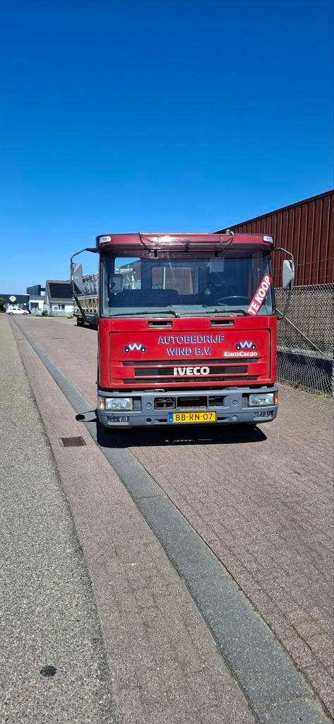 Iveco oprijwagen met aanhanger 144.939 km apk 14-6-2027, Iveco, Bedrijf, Diesel, Te koop