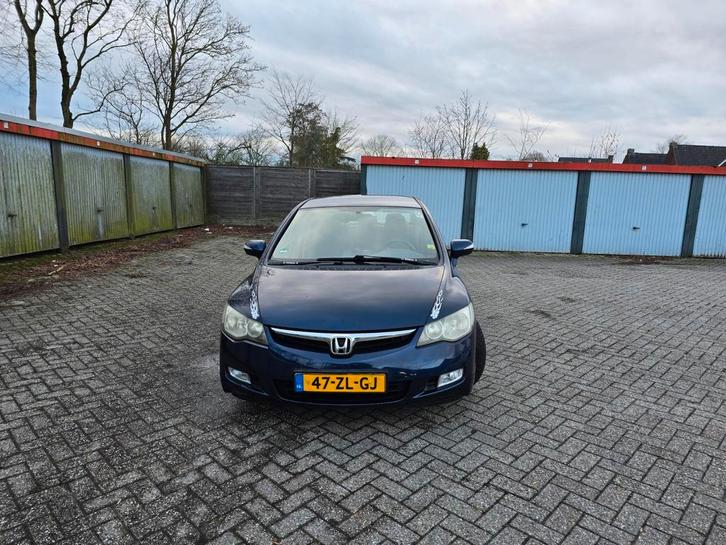 Honda Civic 1.3 Vtec Hybrid 4DR C-tr. 2008 Blauw, Auto's, Honda, Particulier, Civic, Hybride Elektrisch/Benzine, A, Sedan, Automaat