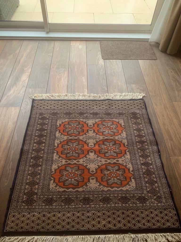 Prachtig Handgeknoopt Perzisch tapijt 100x95cm, Huis en Inrichting, Ophalen of Verzenden, Zo goed als nieuw, Rechthoekig, 50 tot 100 cm