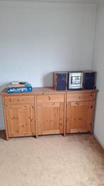 Grenen dressoir met lades en deuren, Ophalen, Gebruikt, 150 tot 200 cm, Grenenhout