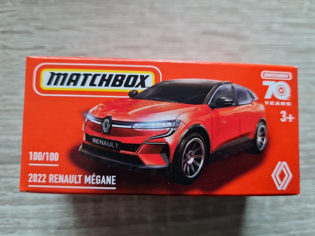 2022 Renault Mégane rood 1:64 ( Matchbox), Ophalen of Verzenden, Nieuw, Auto