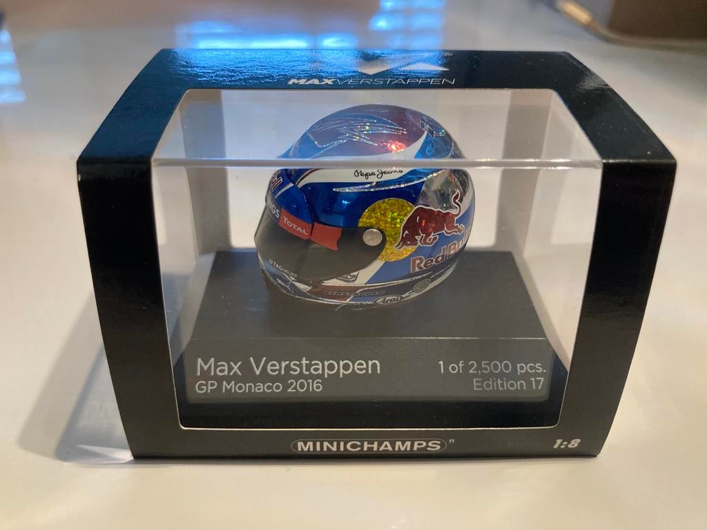 Max Verstappen helm gp monaco 2016, Verzamelen, Ophalen of Verzenden, Nieuw, Formule 1
