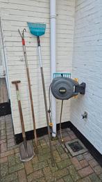 Diverse tuingereedschap: schep, Wolf Garden, Gardena, Ophalen, Gebruikt, Hark, Gardena