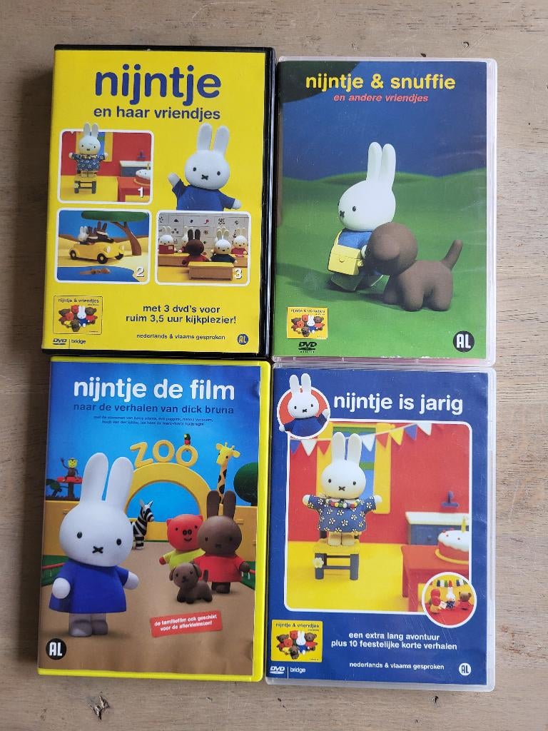 DVD 4x Nijntje, Alle leeftijden, Ophalen of Verzenden, Gebruikt