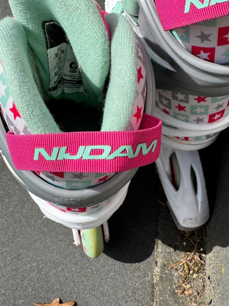 Nijdam skeelers maat 33-36, Sport en Fitness, Overige merken, Kinderen, Ophalen of Verzenden, Inline skates 4 wielen