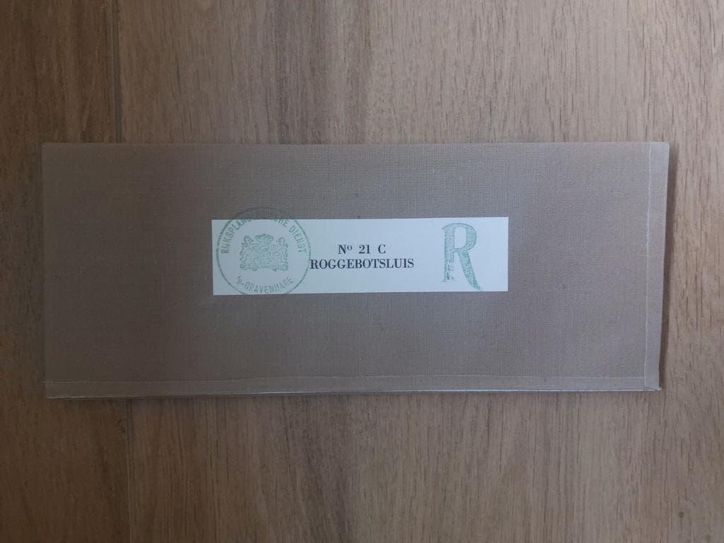 21C Roggebotsluis Kampen Oostelijk Flevoland Stafkaart 1974, Boeken, Atlassen en Landkaarten, Topografische Dienst Nederland, Ophalen of Verzenden