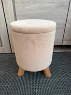 Ronde poef op poten Senza / opbergpoef, Minder dan 50 cm, Rond, Minder dan 50 cm, Ophalen of Verzenden