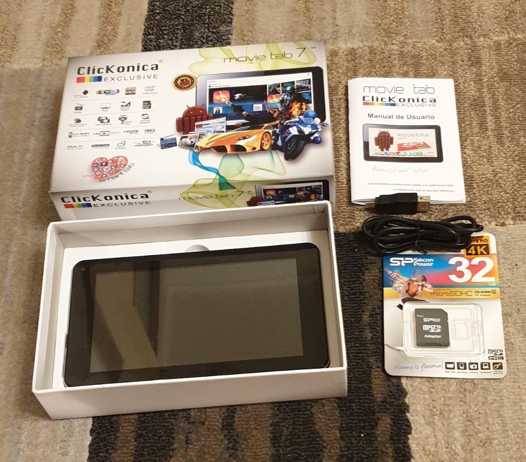 ClickKonica Exclusieve movie tab 7 inch., 10 inch, 32 GB, Ophalen of Verzenden, Zo goed als nieuw