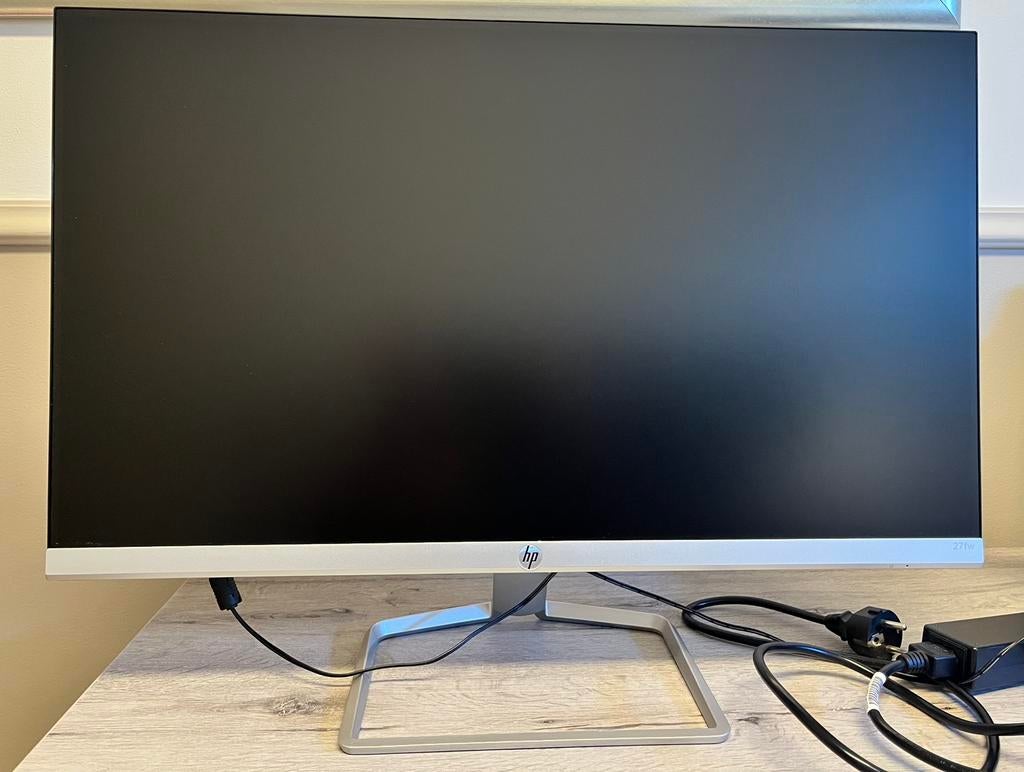 HP display 27fw | 27 inch met standaard, in nieuwstaat, Computers en Software, Monitoren, Ophalen, IPS, Kantelbaar, Full HD