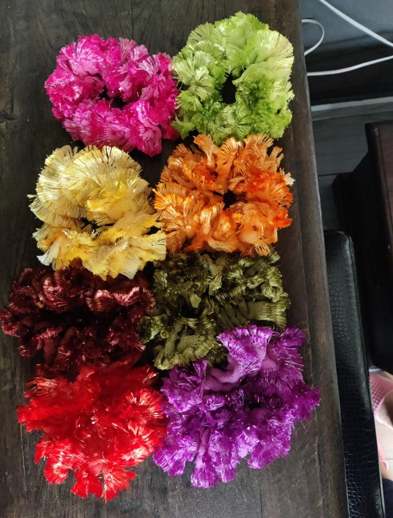 Kleurrijke Scrunchies - Set van 8 Haaraccessoires, Ophalen of Verzenden, Nieuw, Overige typen