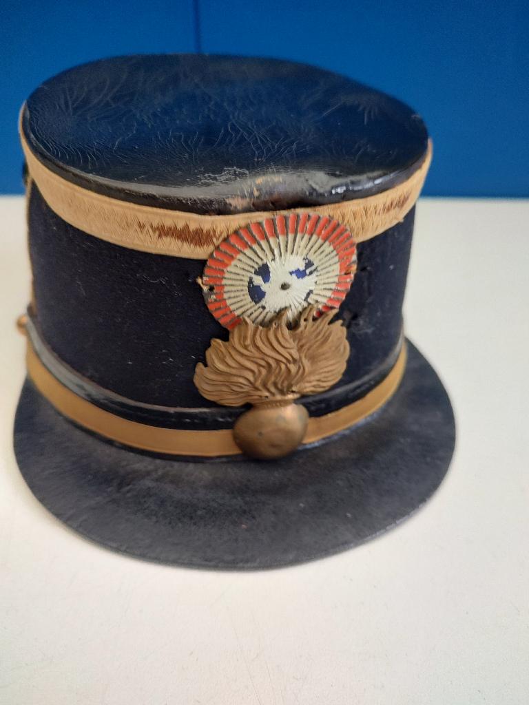 Franse shako Infanterie , Derde République, Verzenden, Landmacht, Overige gebieden, Embleem of Badge