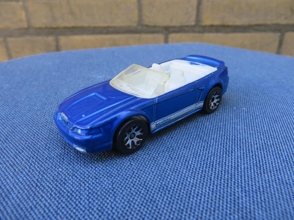 Matchbox Ford Mustang Cabriolet blauw, Ophalen of Verzenden, Gebruikt, Auto
