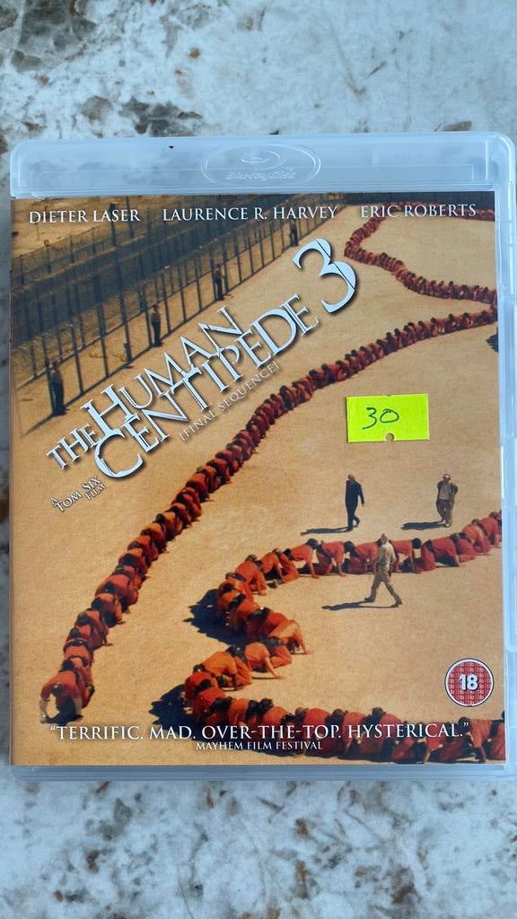 The human centipede 3 blu ray, Ophalen of Verzenden, Zo goed als nieuw, Horror
