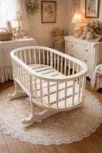 Brocante kinder wieg / Ledikantje wit, Ophalen