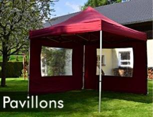 Profi Easy-Up Vouwpaviljoen/Vouwtent/Partytent 3x3m Rood, Tuin en Terras, Partytenten, Opvouwbaar, Partytent, Nieuw, Minder dan 5 meter