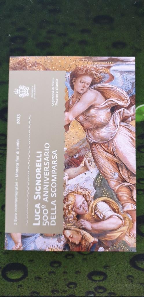 San Marino 2023 2 euromunt Luca Signorelli in Magneet blster, Ophalen of Verzenden, San Marino, 2 euro