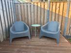 Kuipstoelen IKEA Skarpö grijs 2 stuks, Ophalen, Zo goed als nieuw, Kunststof
