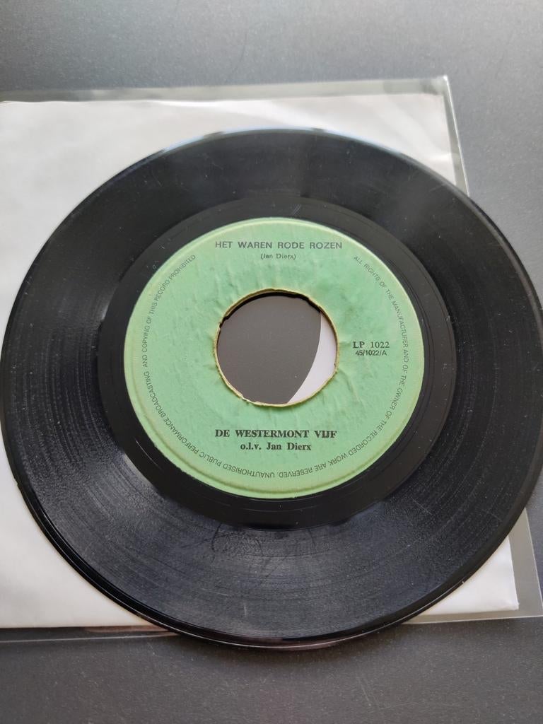 De Westermont Vijf - Het Waren Rode Rozen ( Loon persing ), Ophalen of Verzenden, Zo goed als nieuw, Overige formaten, Levenslied of Smartlap