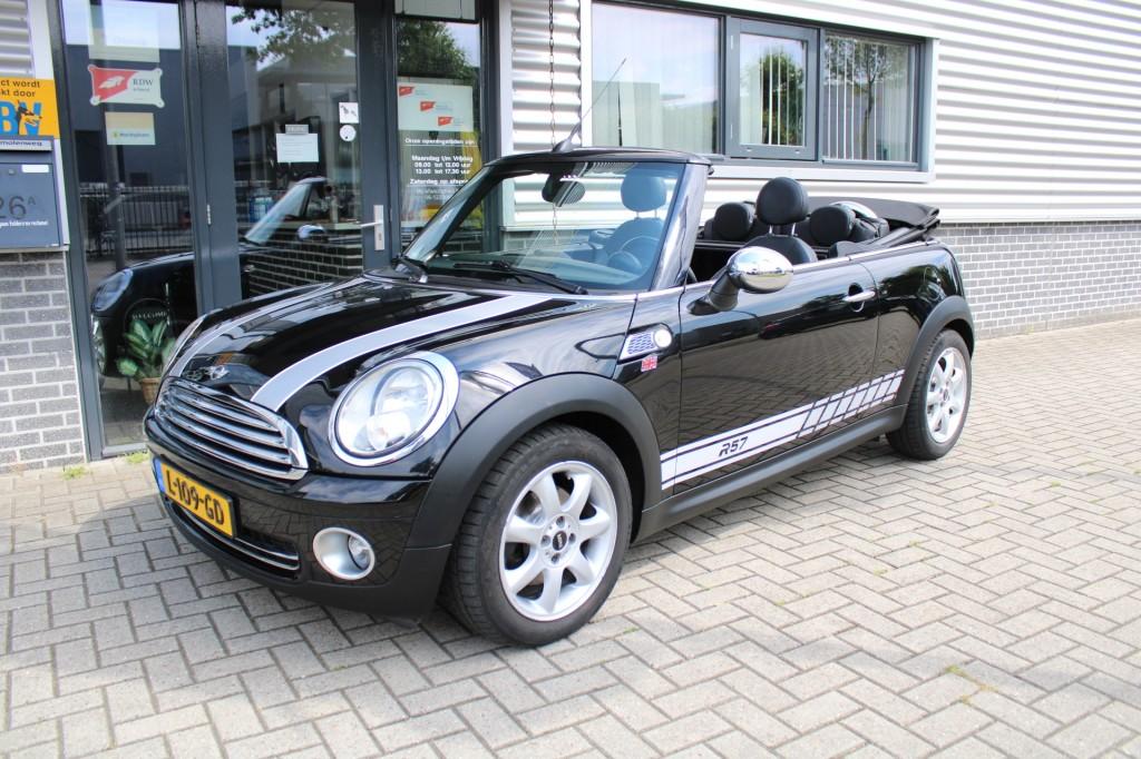 Mini CABRIO Chili 1.6 airco leder cruise control el pakket, Auto's, Mini, Bedrijf, Cabrio, ABS, Airbags, Airconditioning, Alarm
