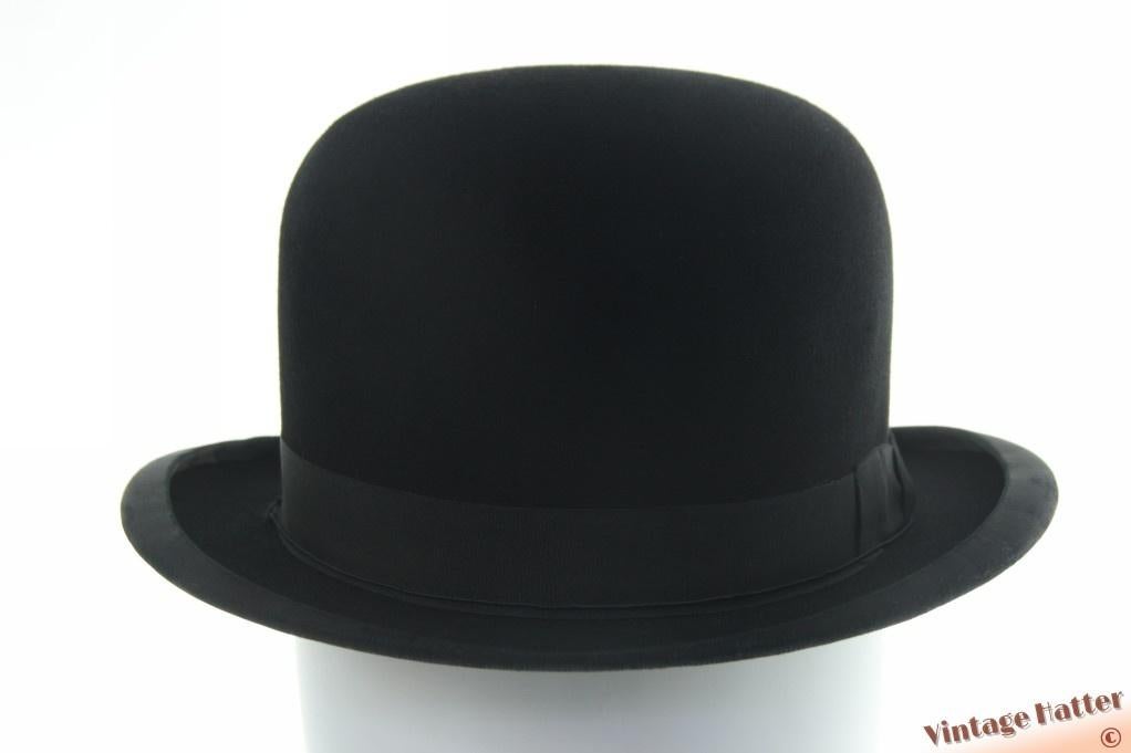 oude Vintage bolhoed bowler Silesca zwart vilt 56, Antiek en Kunst, Antiek | Kleding en Accessoires, Ophalen of Verzenden, Heren
